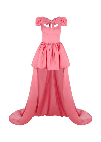 le chateau pink dress Le Chteau Mauve Pink One Shoulder Dress 13yrs / White