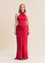The Midnight in Cannes Gown in Red Dahlia