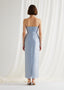 The Embellished Stolen Moonlight Gown in Dusty Blue