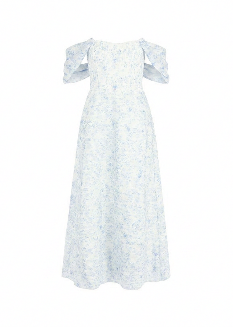 The Palatial Dress in Blue Belle Toile