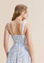 The Tides of Desire Dress in Blue Belle Toile