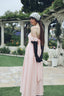 The Starcrossed Midi in Petal Pink