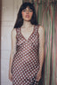 The Lady Slip Dress in Brown Crème Polka Dot