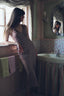 The Lady Slip Dress in Brown Crème Polka Dot