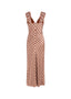 The Lady Slip Dress in Brown Crème Polka Dot