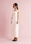 The Laced Up Blossoming Romance Dress in Ivory