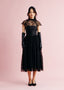 The Vermeil Midi in Black Lace