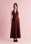 The Sunkissed Dress in Merlot