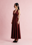The Sunkissed Dress in Merlot