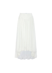 The Crescendo Midi Skirt in White
