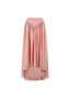 The Crescendo Midi Skirt in Peach Skin