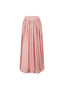 The Crescendo Midi Skirt in Peach Skin