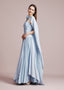 The Kelly Cape in Dusty Blue