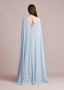 The Kelly Cape in Dusty Blue