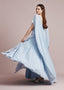 The Kelly Cape in Dusty Blue