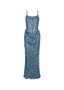 The Floriated Gown in Silver Lake Blue