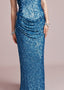 The Floriated Gown in Silver Lake Blue