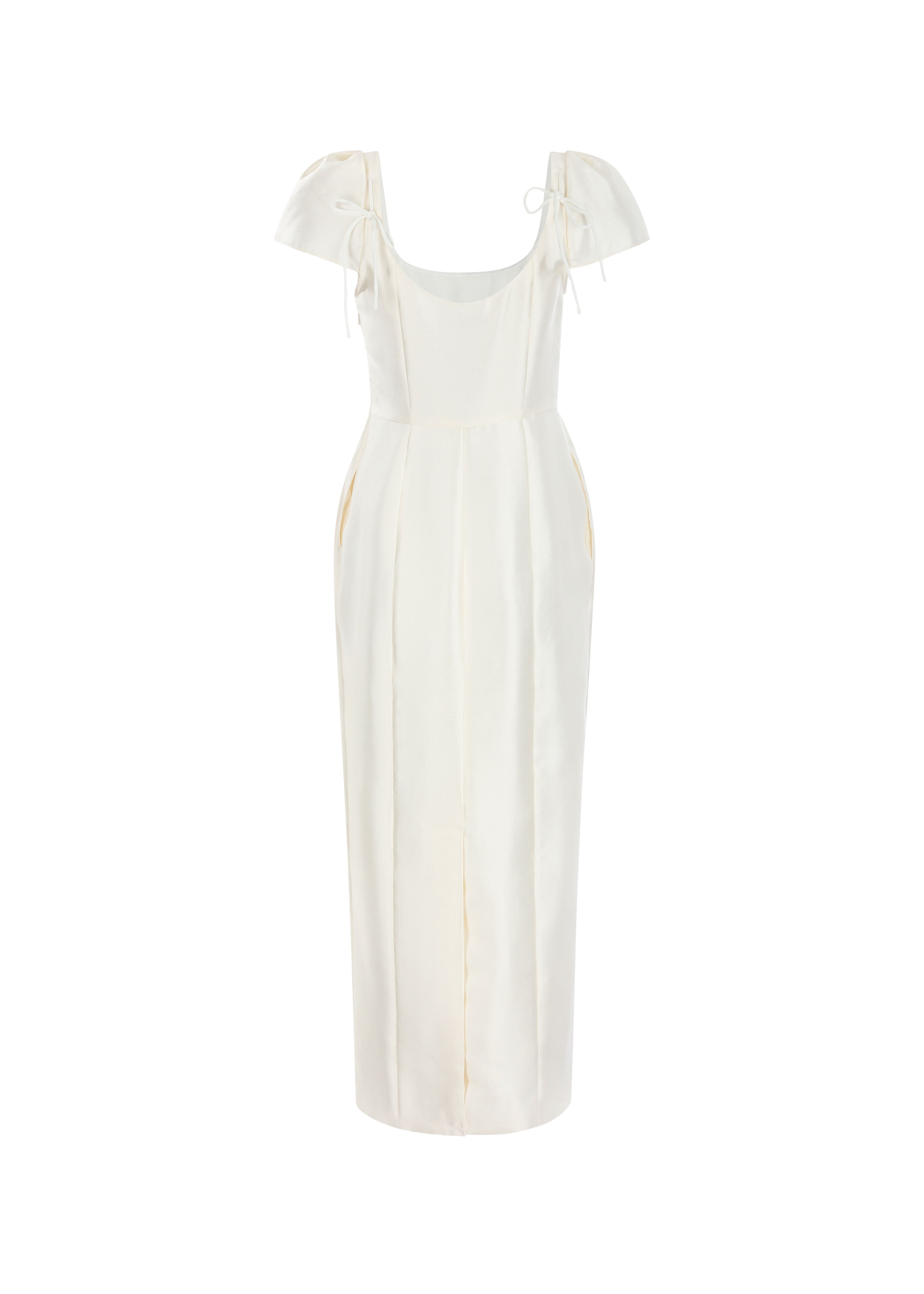White Vintage Inspired Bridal Maxi - The Amélie Dress in Ivory