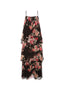 The Elizabeth Tiered Dress in Midnight Bloom