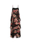 The Elizabeth Tiered Dress in Midnight Bloom