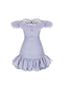 The Clouded Iris Mini Dress in Baby Lavender
