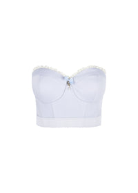 The Frosted Mochi Corset in Mint Blue