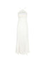 The Pearl White Maxi Ceremony Dress in Cream
