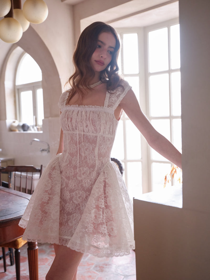 The Snow White Mini Dress in White
