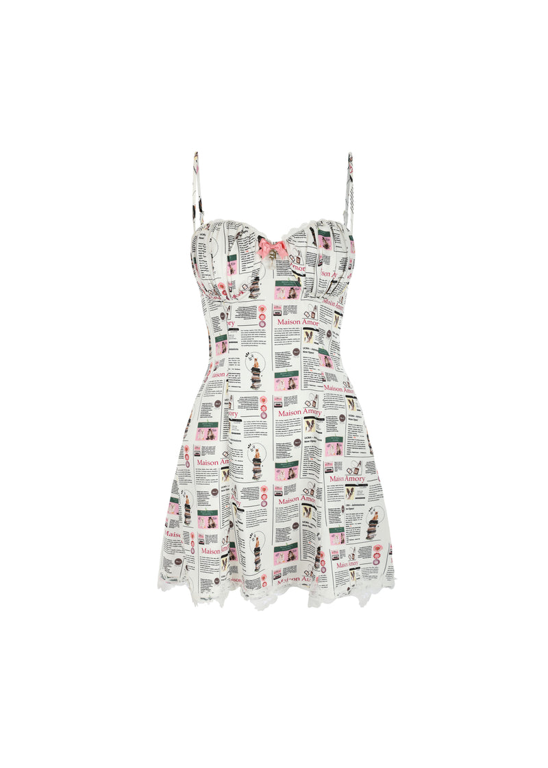 The Pet Newspaper Slip Dress