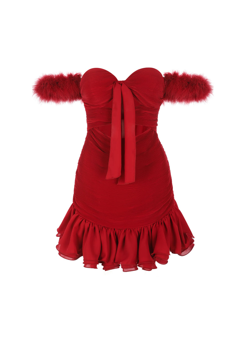 The Red Wine Mini Dress