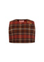 The Tartan Autumn Rasperry Mini Cape