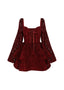 The Red Wine Satin and Lace Mini Dress