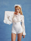 The Victorian Long Sleeve Top in Cream