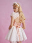 The Knit Backless Puff Dress in White