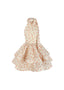 The Backless Wave Dress in Vintage Flora