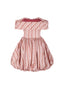 The Off-Shoulder Bubble Dress in Rosy and Pink Rose