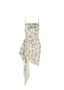 The Draped Cami Dress in Cat Banknote