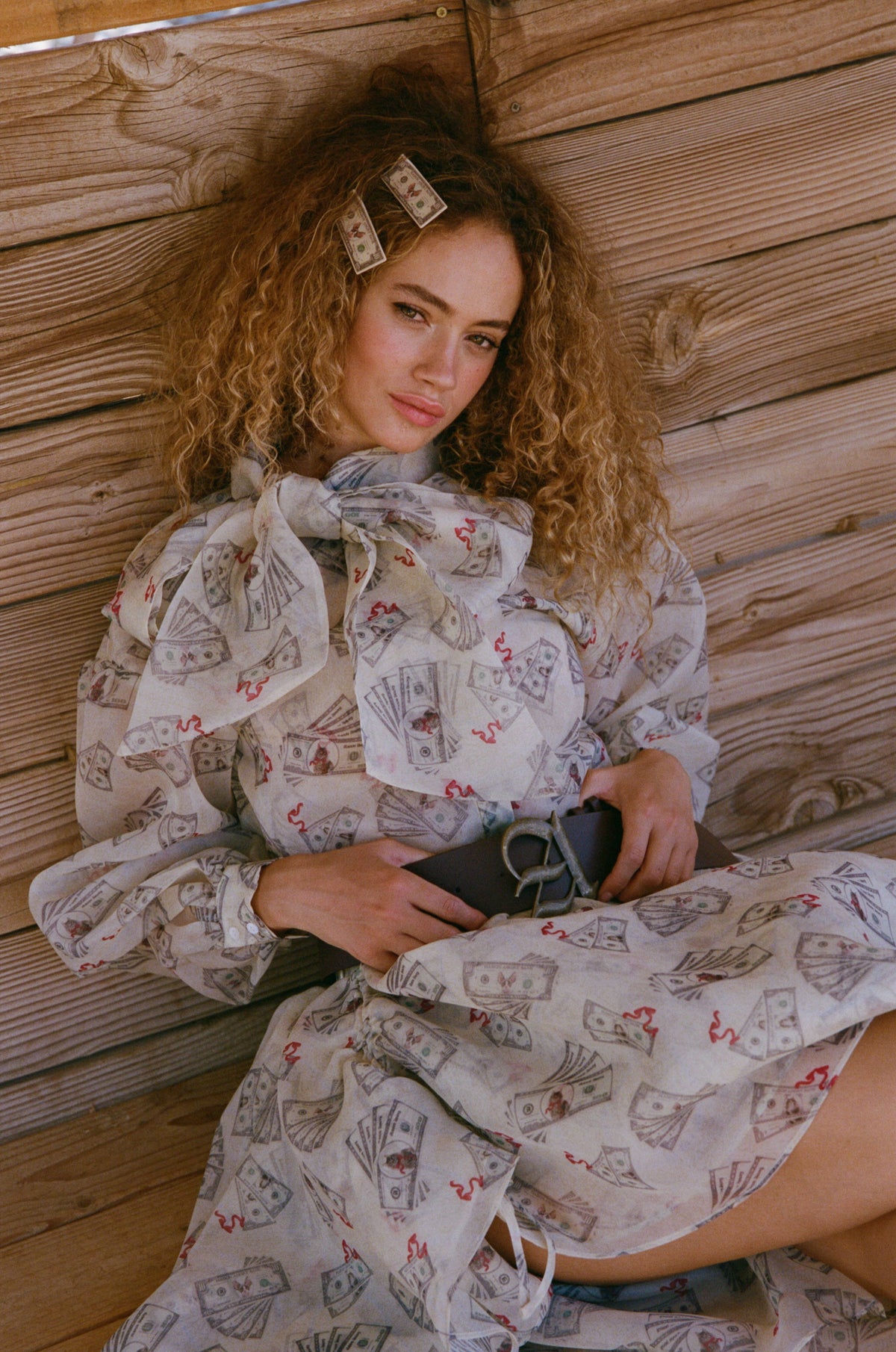 The Cat Banknote Blouse