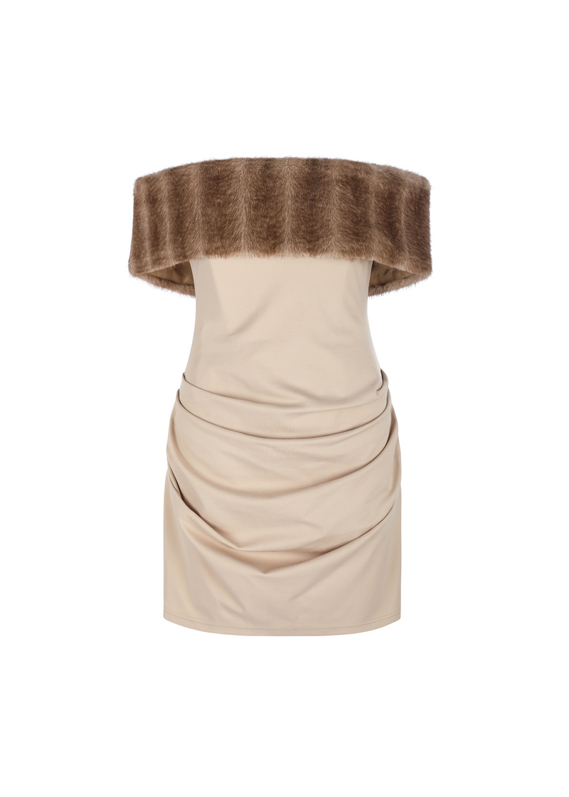The Camel Barbie Mini Dress