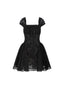 The Black Lace Mini Dress