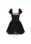 The Black Lace Mini Dress