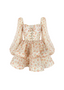 The Wavy Mini Dress in Vintage Flora
