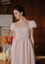 The Dauphine Maxi Dress in Dusty Pink
