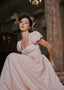 The Dauphine Maxi Dress in Dusty Pink