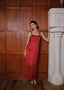 The Tulip Dress in Cherry