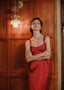 The Tulip Dress in Cherry