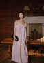 The Hélianthe Gown in Peach Skin