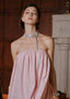 The Hélianthe Gown in Peach Skin