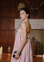 The Hélianthe Gown in Peach Skin