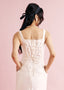 The Laced Up Tulip Dress in Ivory